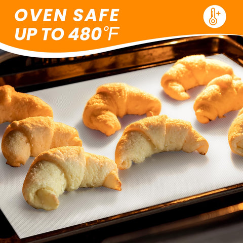 Goldeer silicone pastry mat cut to size for rolling dough and pastry.