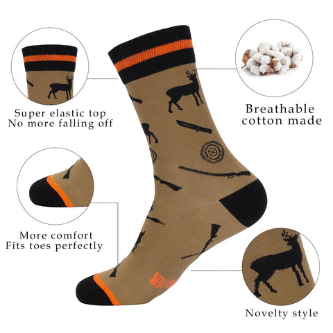 Golden Associate funny socks for hunting lovers and warmth