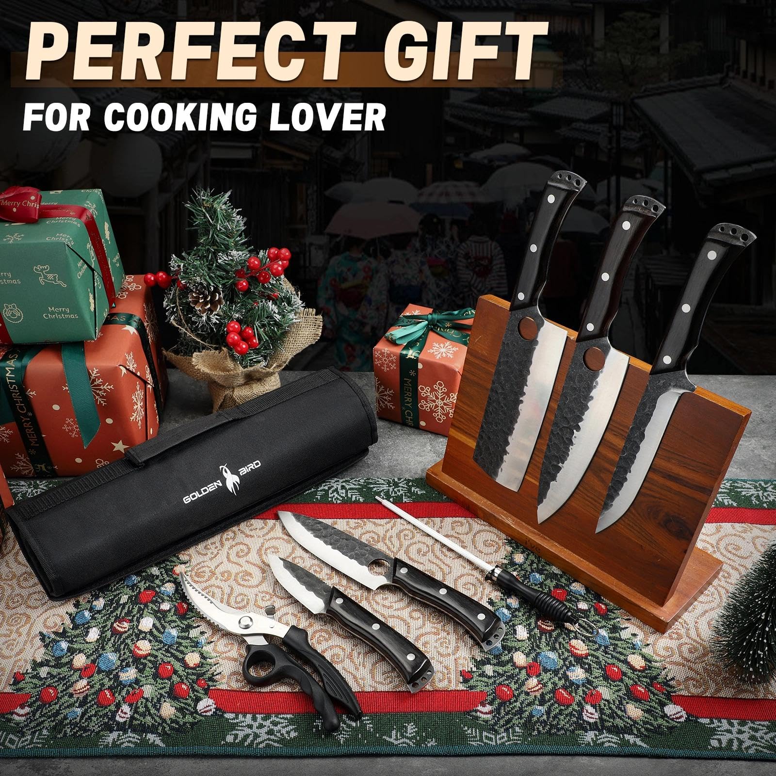 Golden Bird 7.5-inch boning knife for clean meat prep.