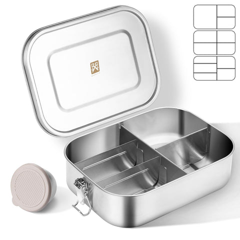golden key 47qz lunch box open compartments for versatile meal planning