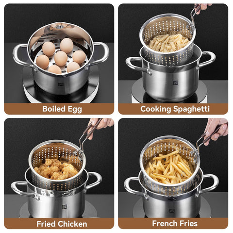 GOLDEN KEY pot lid with glass window for easy monitoring.