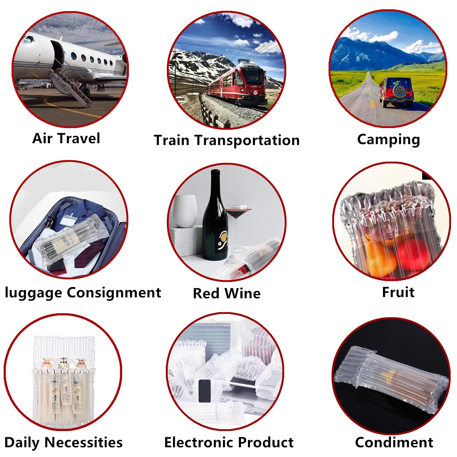 Goldhik travel-friendly packaging protects bottles during airplane travel.