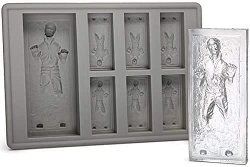 Gold INKU Boba Fett silicone mold for collectible ice and candy bites.