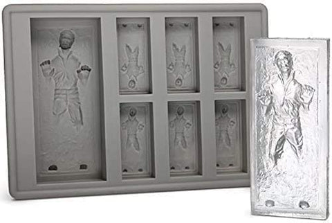 Gold INKU Boba Fett silicone mold for collectible ice and candy bites.