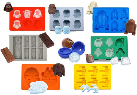 Gold INKU Darth Vader silicone mold for impressive ice and chocolate shapes.