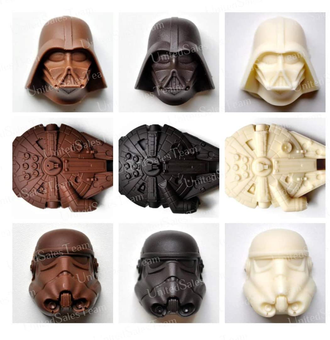 Gold INKU Stormtrooper silicone mold for fun Star Wars ice cubes and candies.