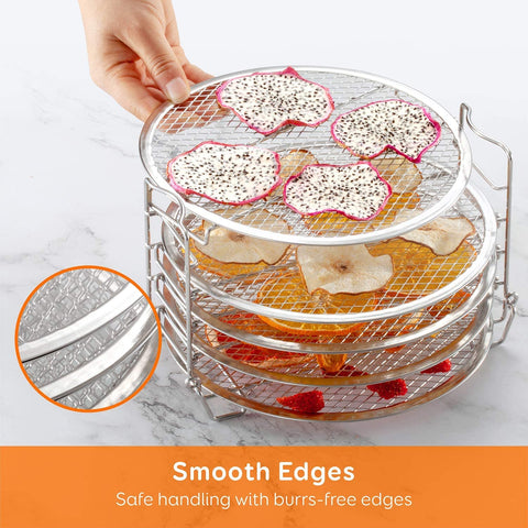 Goldlion dehydrator rack burr-free edges and diamond mesh reduce snags.