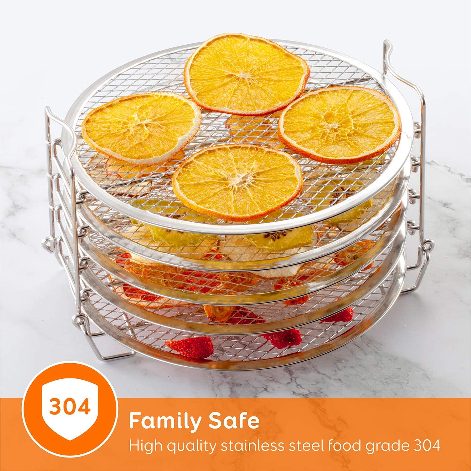 Goldlion dehydrator rack is dishwasher-safe for easy cleanup.
