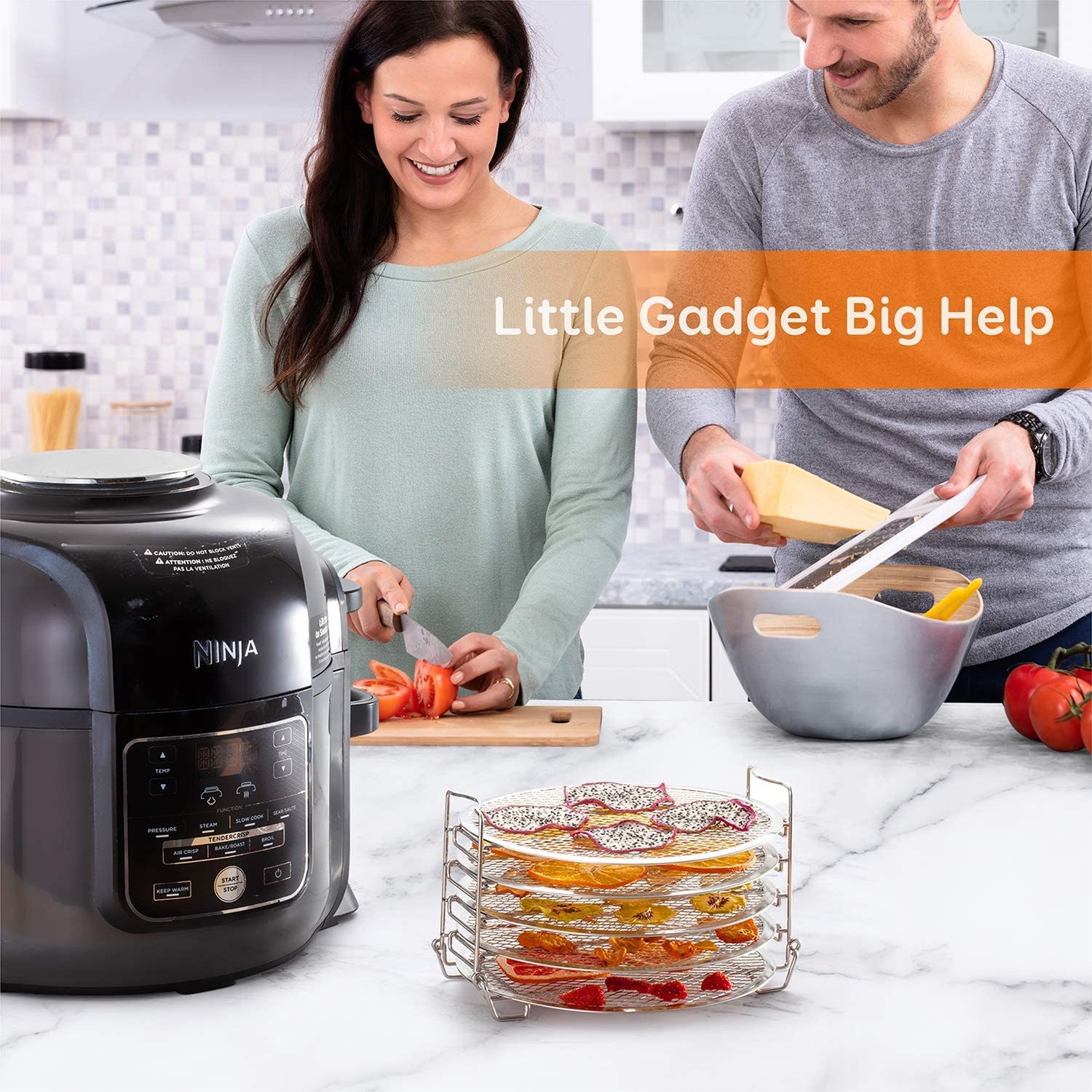 Goldlion dehydrator rack uses food-grade stainless steel for daily use.