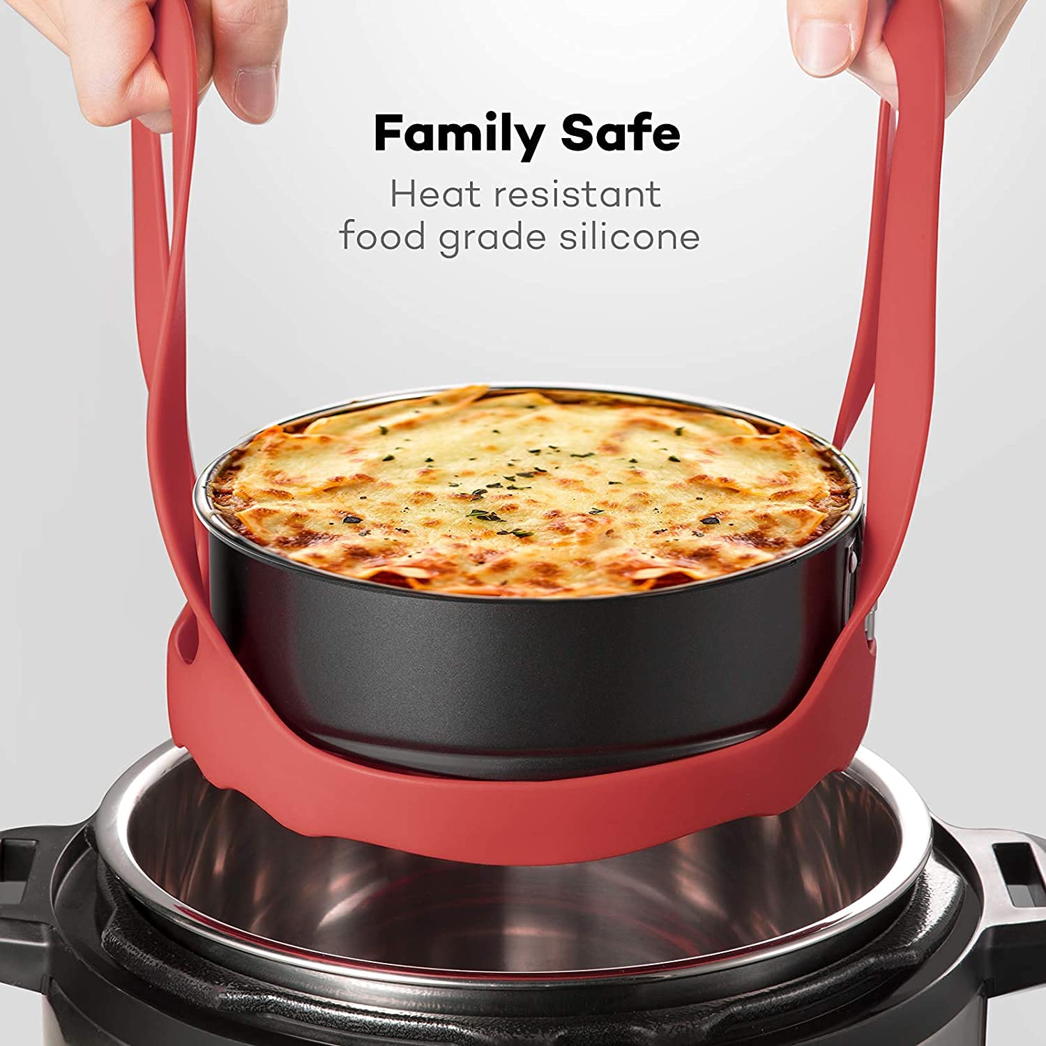 Goldlion silicone sling lifter provides heat resistance for safe handling.