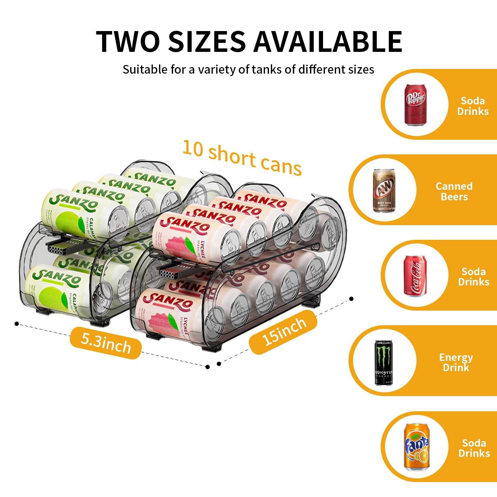 GoldOath can organizer for pantry, compact can separation and visibility