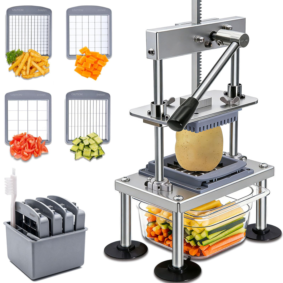 Goldtree French Fry Cutter assembly shows sturdy construction for quick, reliable prep.