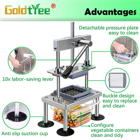 Goldtree stainless steel construction ensures durability for daily use.