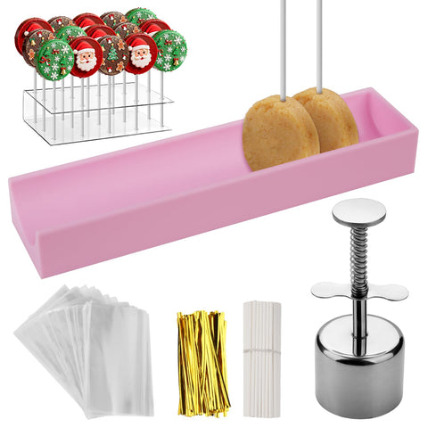 Goldusk cake pop mold set with acrylic stand for elegant display at parties