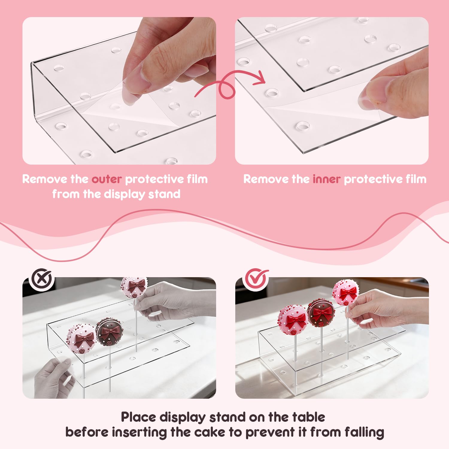 Goldusk one-push release feature ensures smooth, flawless cake pop release