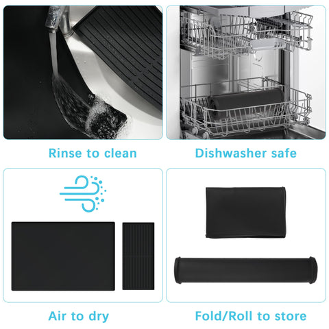 Golener easy-clean mat that wipes clean or dishwasher-safe for quick maintenance