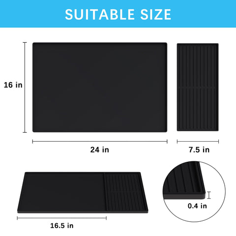 Golener raised edges with wave pattern promote fast drainage and air circulation