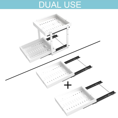 Golener versatile storage solution for kitchen and bathroom spaces