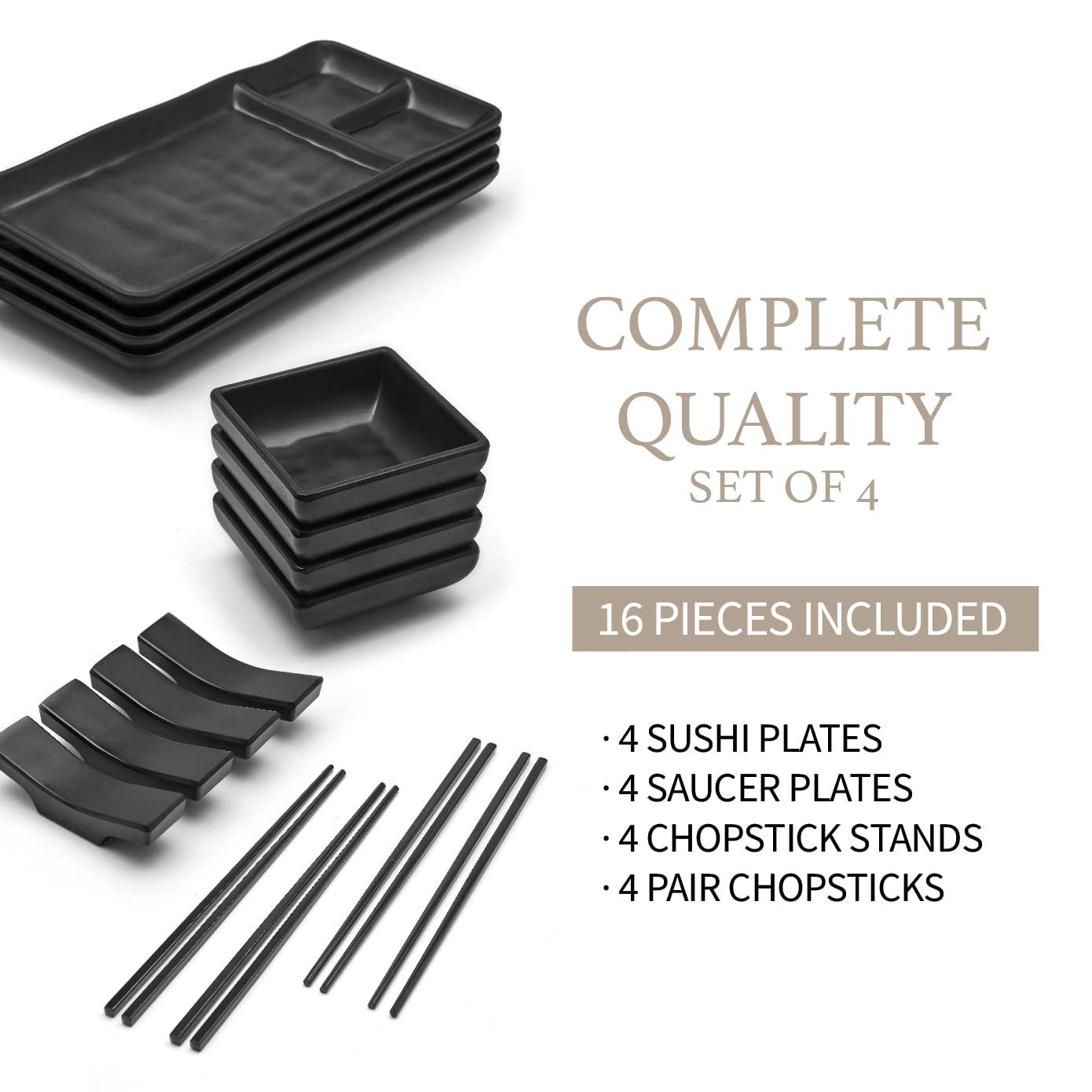 Goliber chopsticks 24 cm paired with stands for easy dining.