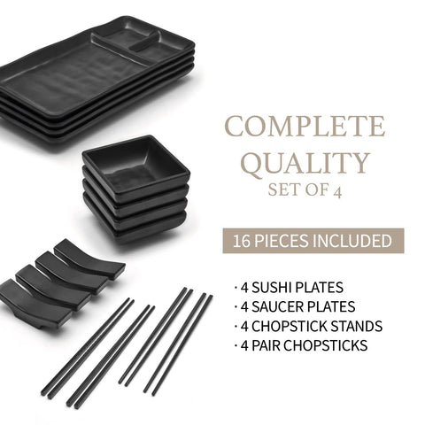 Goliber chopsticks 24 cm paired with stands for easy dining.