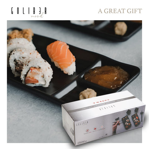 Goliber gift packaging makes it a thoughtful sushi-night gift.