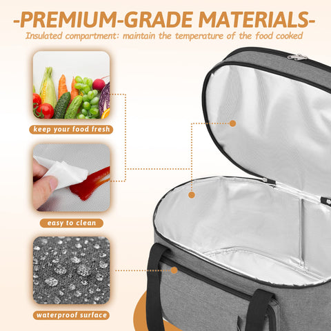 Golkcurx bag front pocket keeps small items within reach.