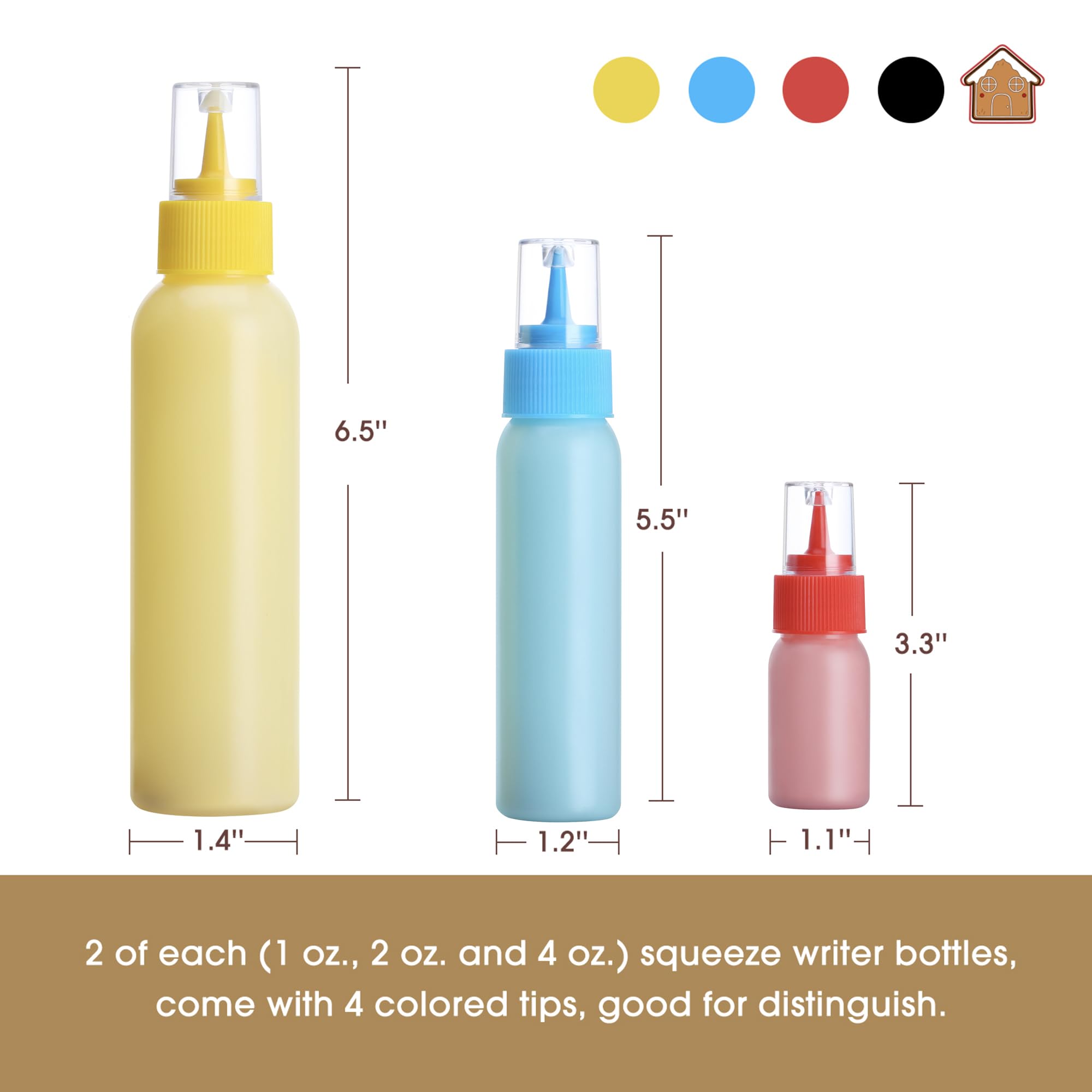 GOLOHO precision tips with color coding for quick color changes.
