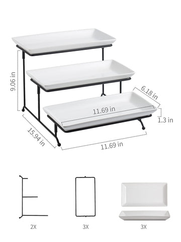 Gomakren cookies on a tiered stand ideal for parties
