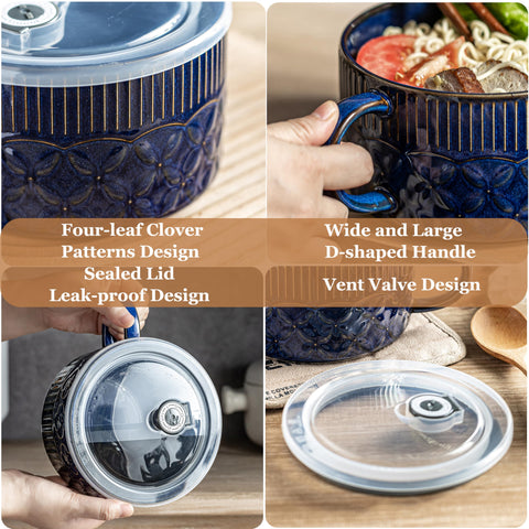 Gomakren ceramic soup mug suitable for reheating leftovers