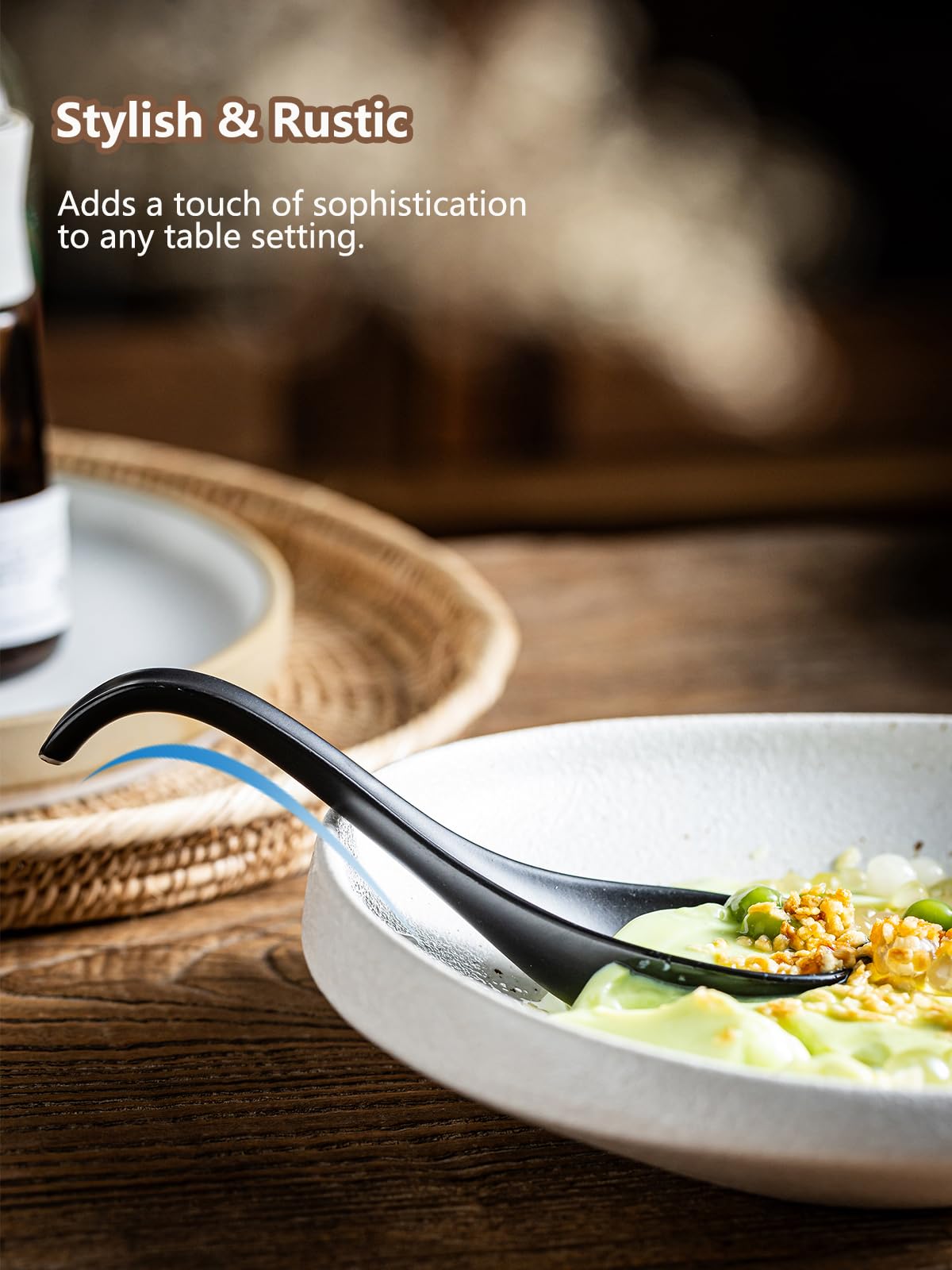 Gomakren deep oval spoon head ideal for hearty soups and stews