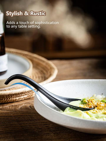 Gomakren deep oval spoon head ideal for hearty soups and stews