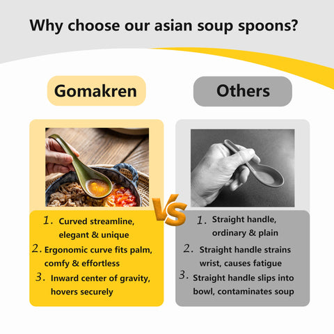 Gomakren ceramic spoons are dishwasher-safe for quick cleanup.