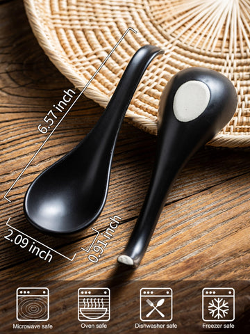 Gomakren dishwasher-safe ceramic spoons for easy cleaning