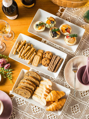 Gomakren porcelain serving dishes easy to clean and reuse