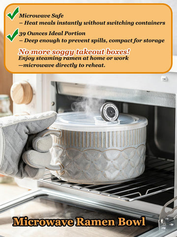 Gomakren leak-proof lid with silicone seal prevents spills during heating.