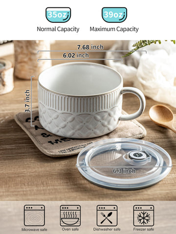 Gomakren ramen bowl lid with vent helps safely heat and control steam.