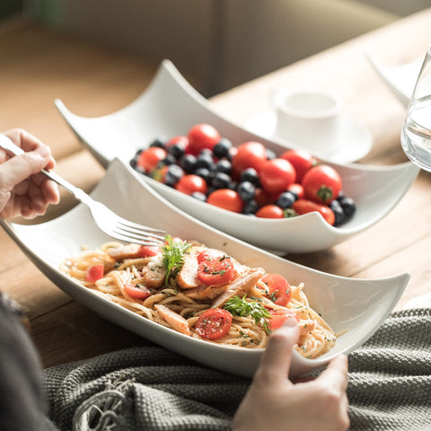 Gomakren bowls with Brussels sprouts and sides ready to plate