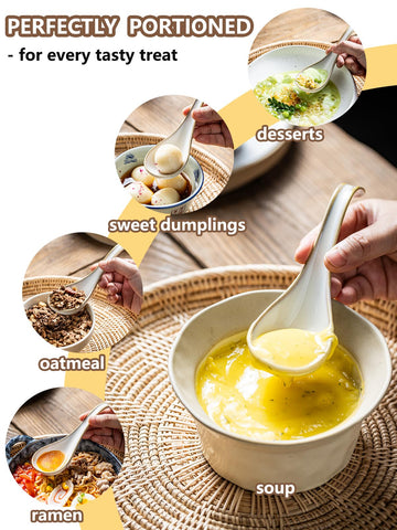Gomakren cream-white finish adds elegant touch to table setting.