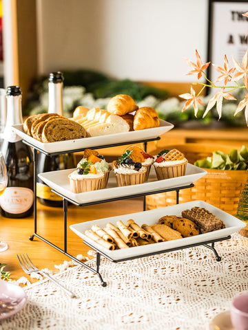 Gomakren stackable porcelain stand saves cabinet space