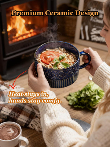 Gomakren stackable soup bowl set saves cabinet space.