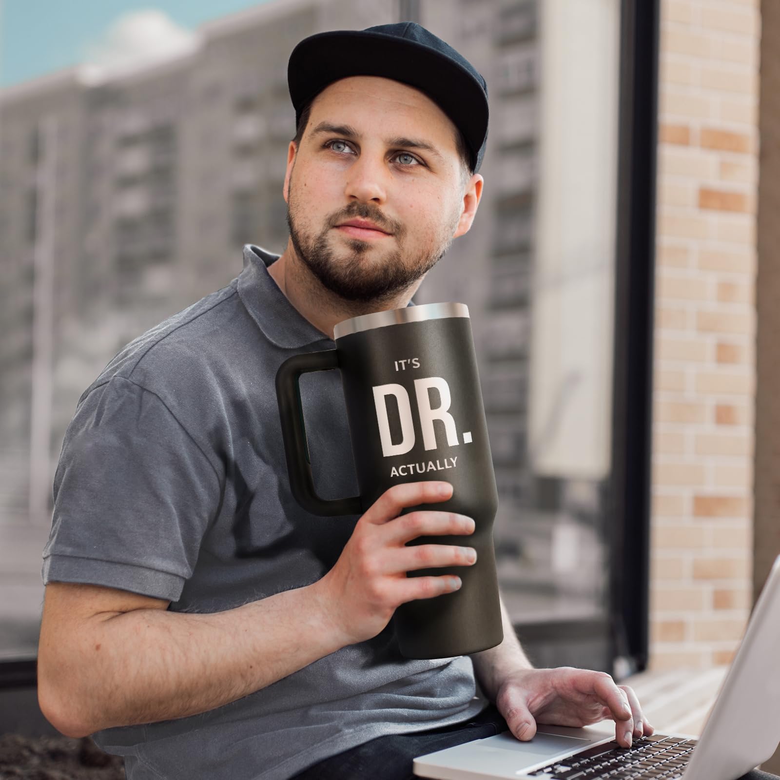 GoMelley travel-ready tumbler fits car cup holders for on-the-go hydration.