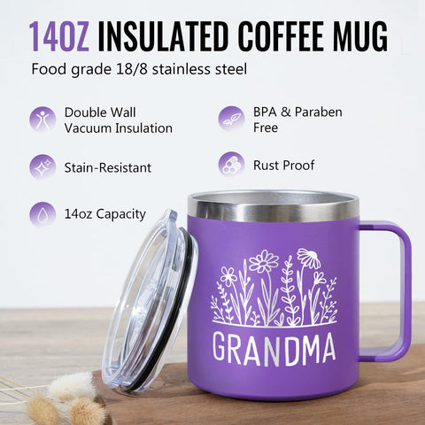 GoMelley upgraded 2.0 leak-proof lid on purple mug reduces spills on the go