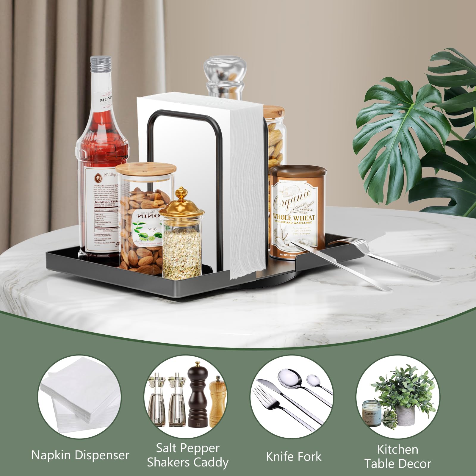 Gomyrod metal napkin dispenser with durable construction for daily use.