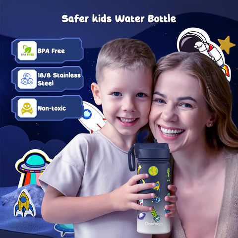 Gonfoam DIY-friendly bottle with stickers for personalization.