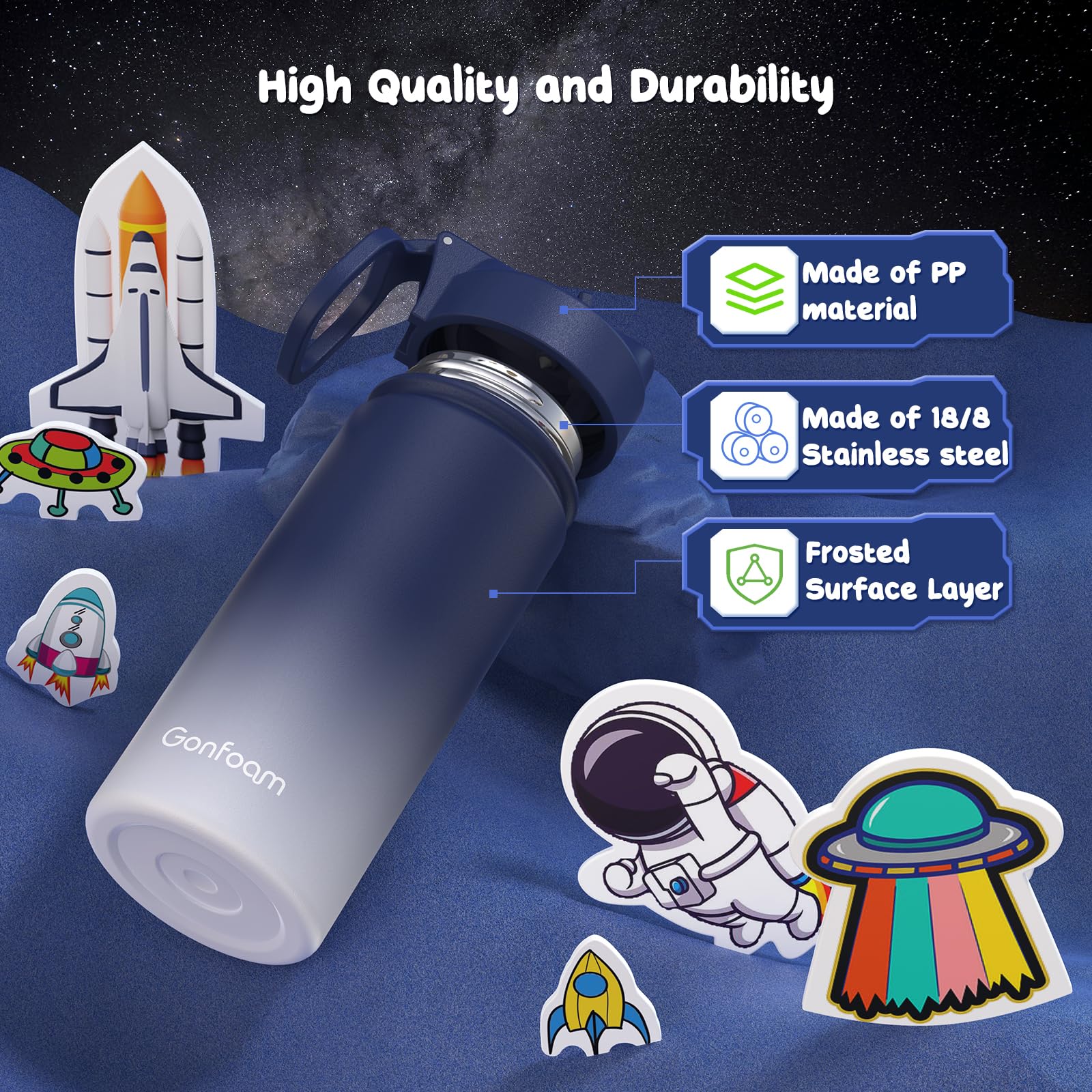 Gonfoam straw cleaning brush helps maintain hygiene.