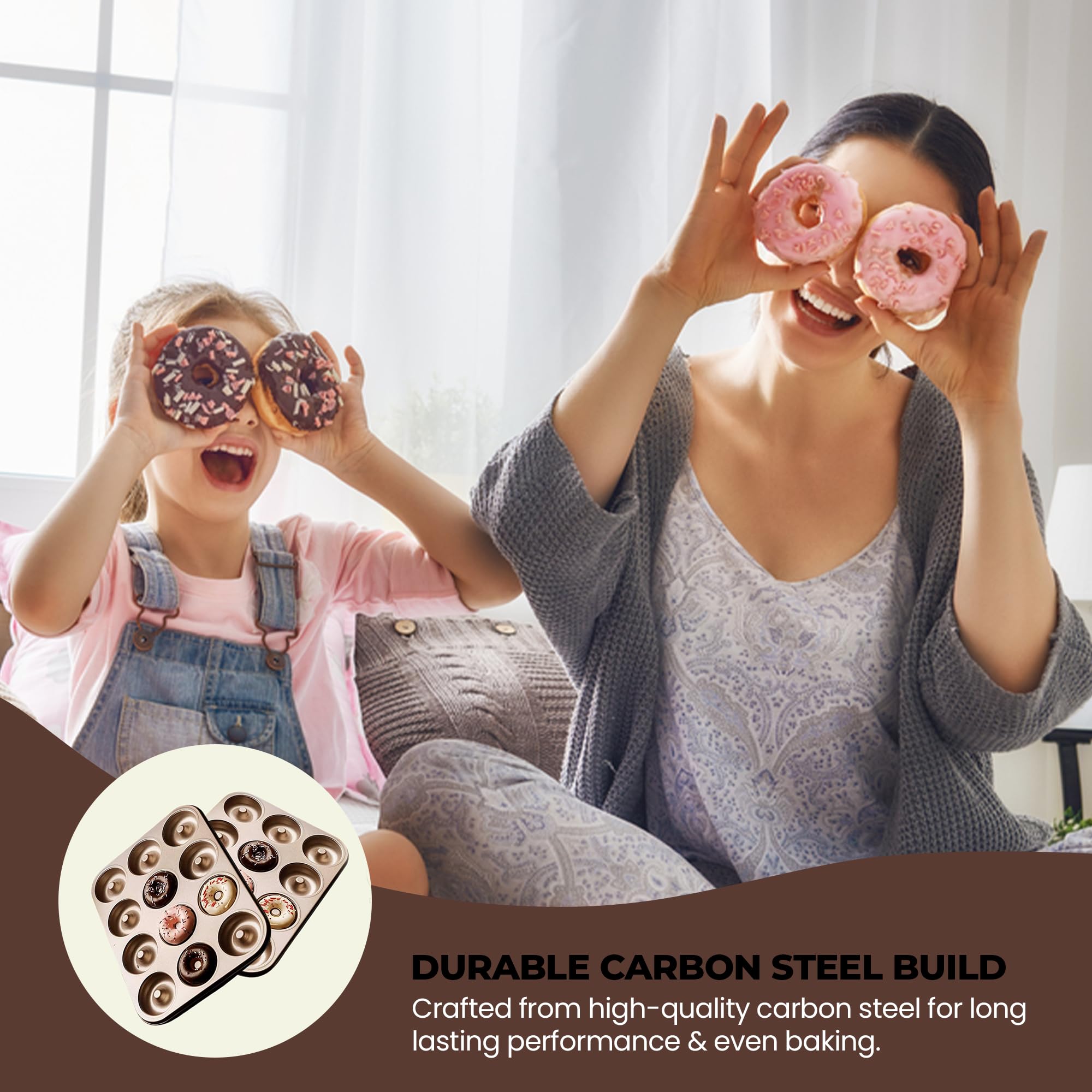 Good Dee's 12-cavity pan supports batch donuts and more