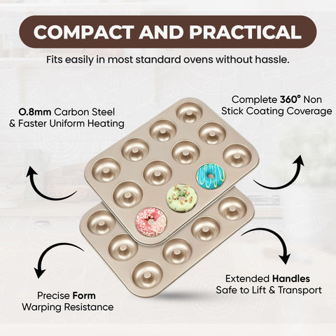 Good Dee's easy-clean donut pan cleans quickly after baking