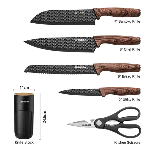 GOODA kitchen shears included for trimming and herb snipping.