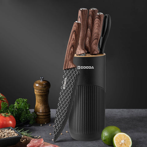 GOODA knife block holder keeping blades organized and accessible.
