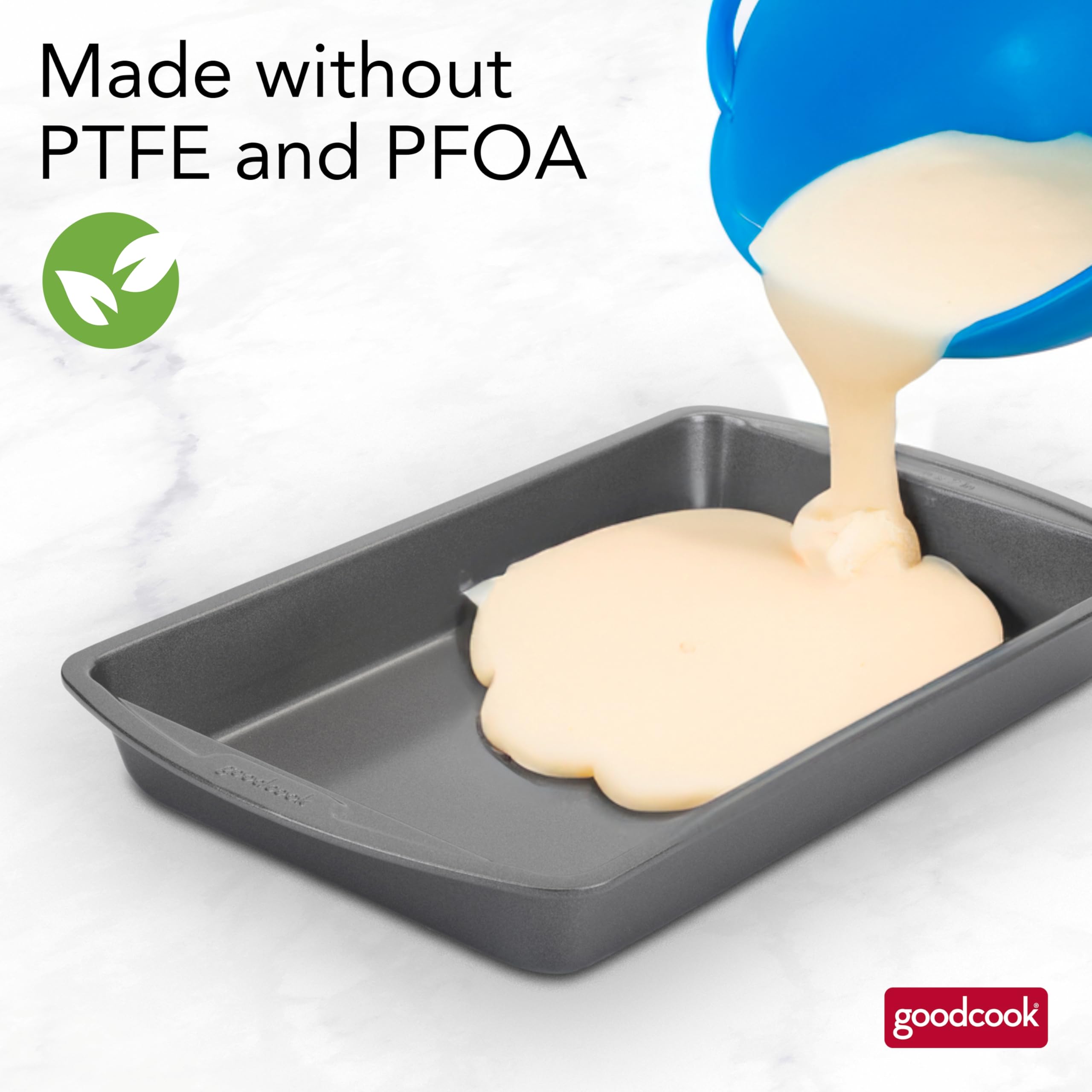 GoodCook 11x7 nonstick pan dishwasher safe for quick cleanup